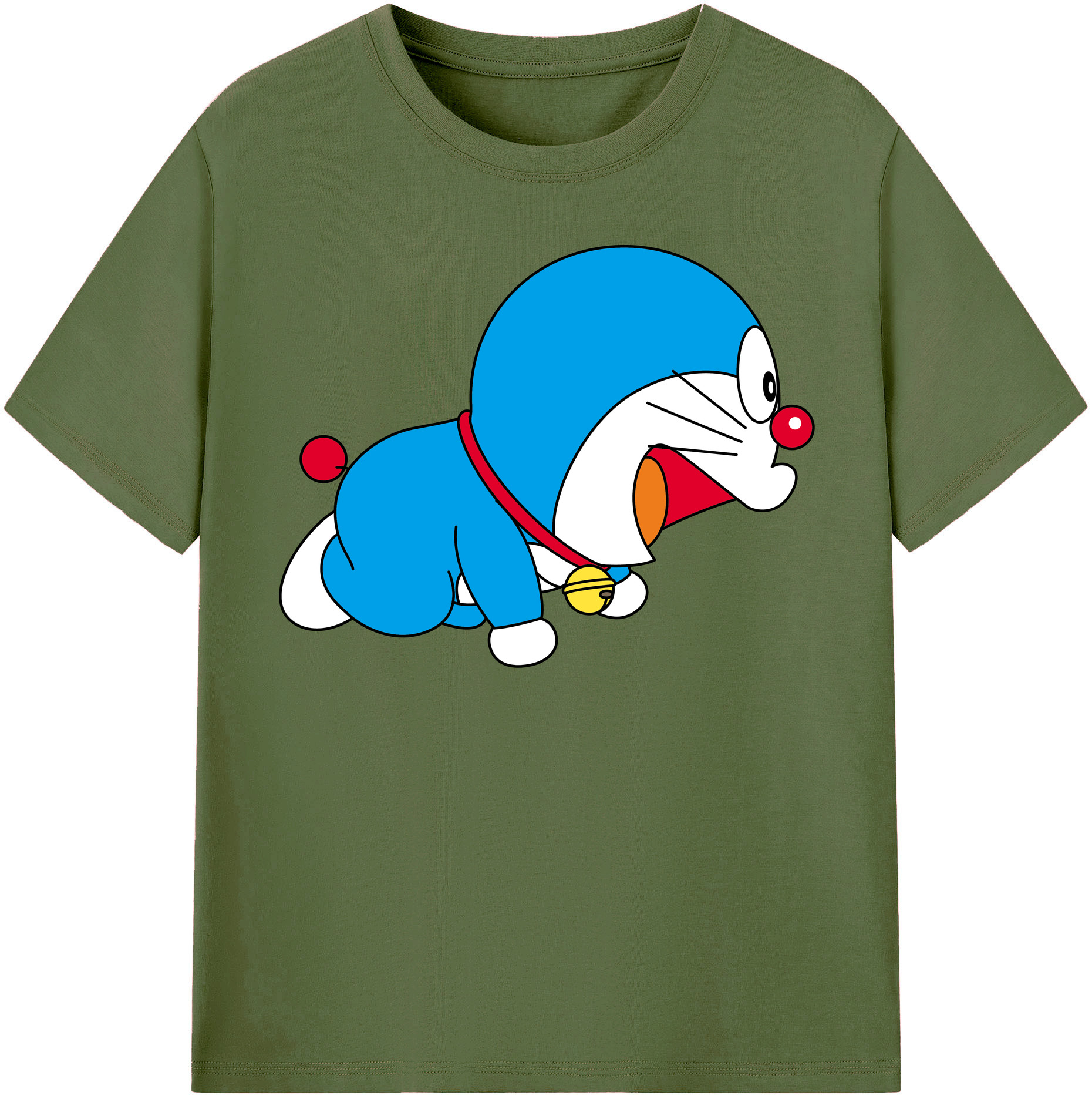 （画像用） ドラえもん Doraemon 綿100％半袖Tシャツ（フロントプリント）